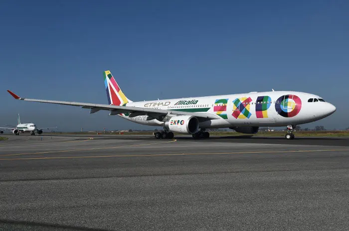 Alitalia ed Etihad Airways: due aerei per diffondere il messaggio di Expo 2015 nel mondo