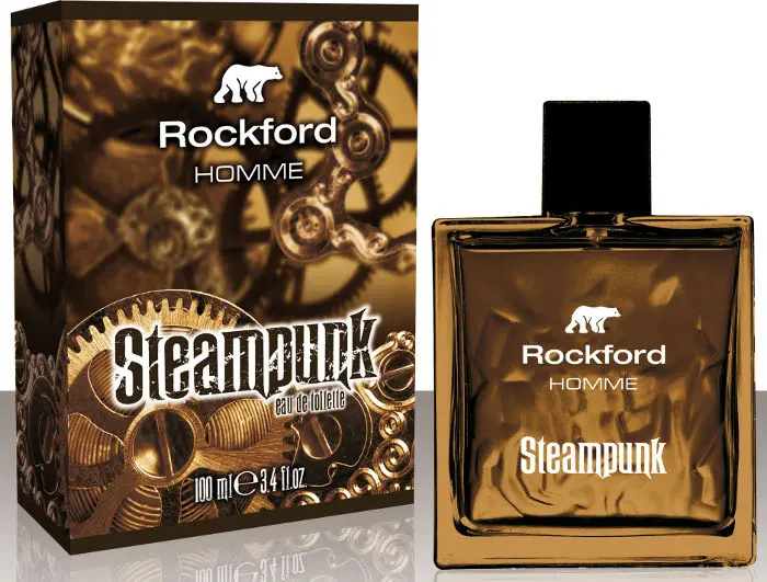 Steampunk, il nuovo eau de toilette di Rockford per viaggiare tra gli ingranaggi del tempo
