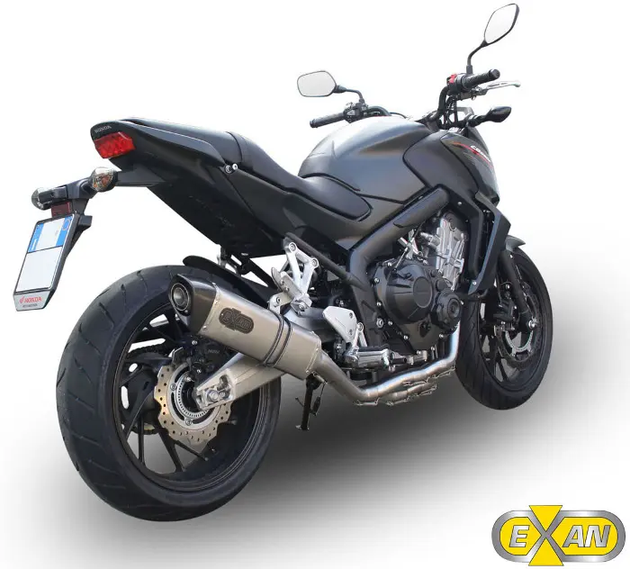Exan per Honda CB650F: sistema completo con silenziatore in due versioni