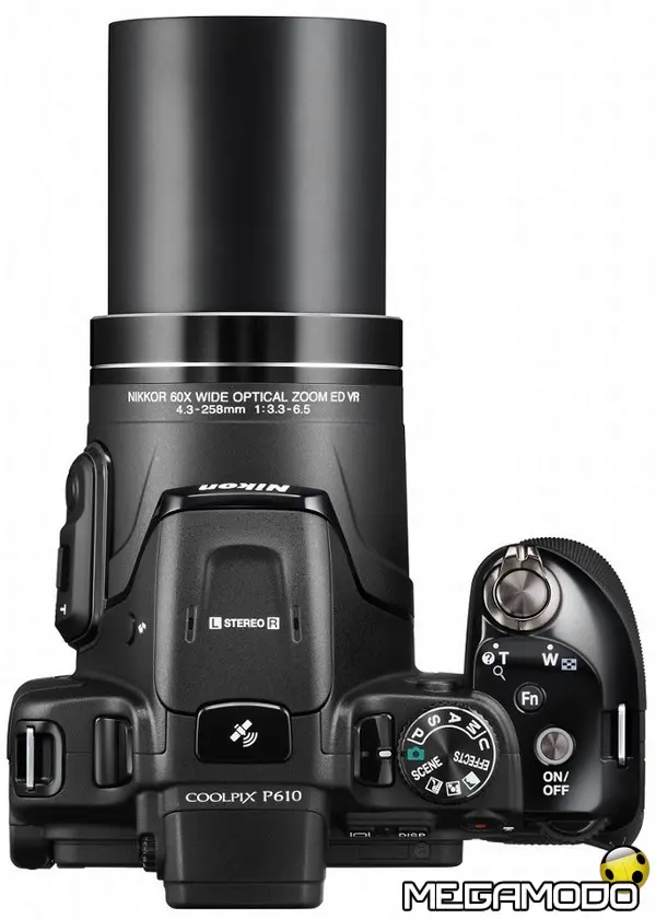 nikon coolpix p610 bk top lo
