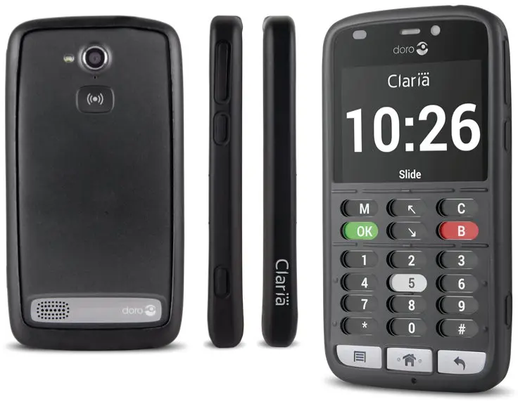 Doro 820 Claria, lo smartphone per le persone affette da disabilità visive