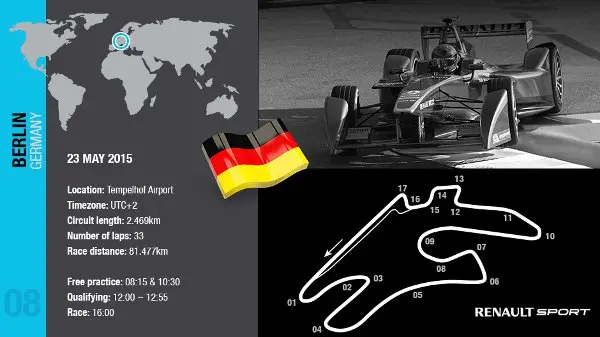 Formula E: ottava prova a Berlino