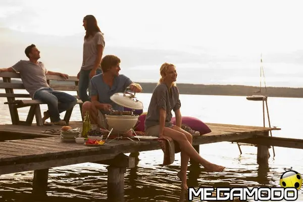 Barbecue Weber in total white