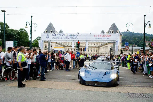 La Maserati MC12 Versione Corse guidata da Michael Bartels al Gran Premio Parco del Valentino