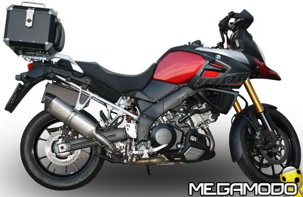 exan suzuki v strom 1000 x black ovale titanio foto