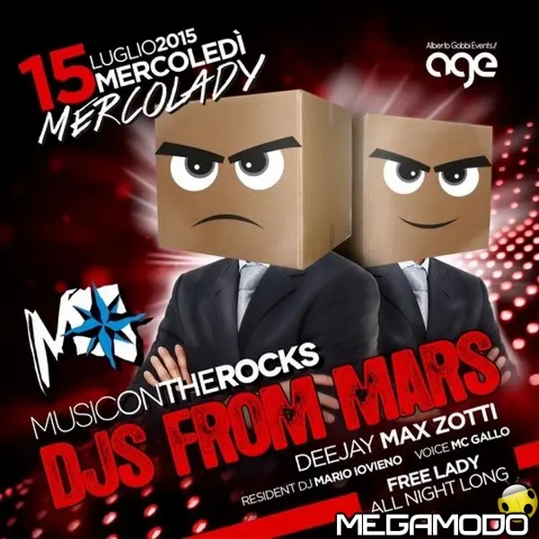Djs from Mars il 15 luglio al Music on the Rocks di Positano