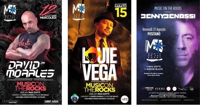 Al Music on the Rocks di Positano il 3/7 Crazibiza e il 4/7 Tedd Patterson