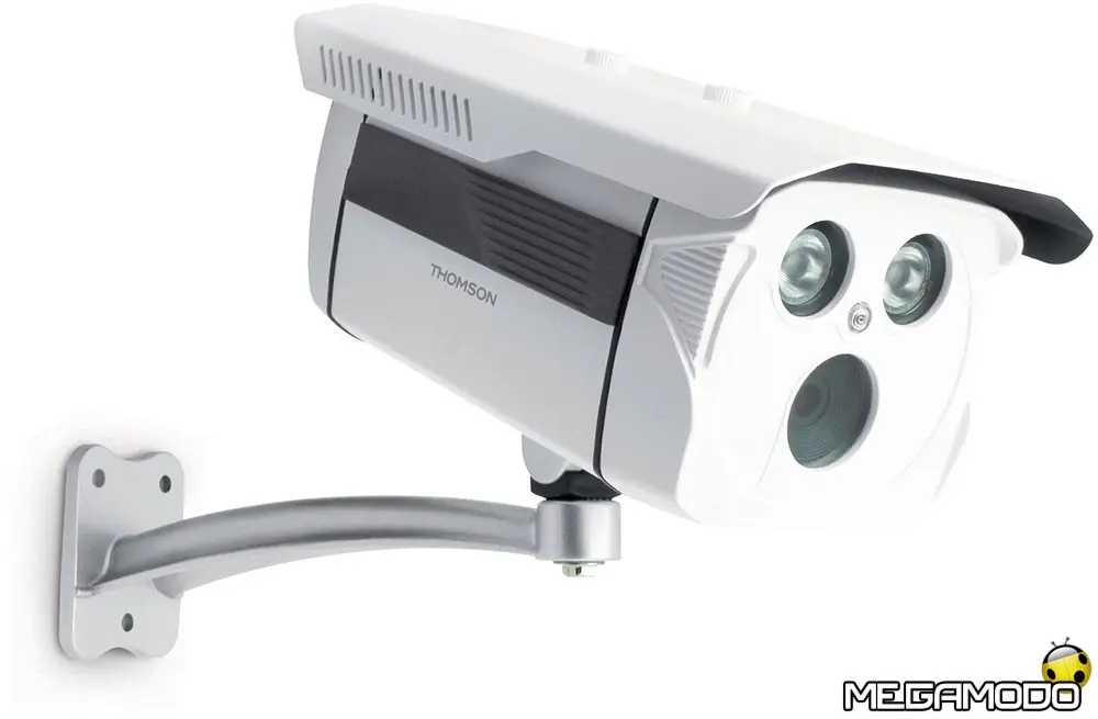 Telecamera Thomson IP WiFi 720p Fissa, case al sicuro