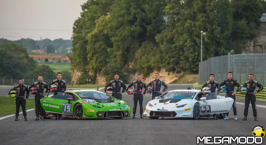 Lamborghini Squadra Corse a Vallelunga con i piloti dello Young Drivers Program e del GT3 Junior Program