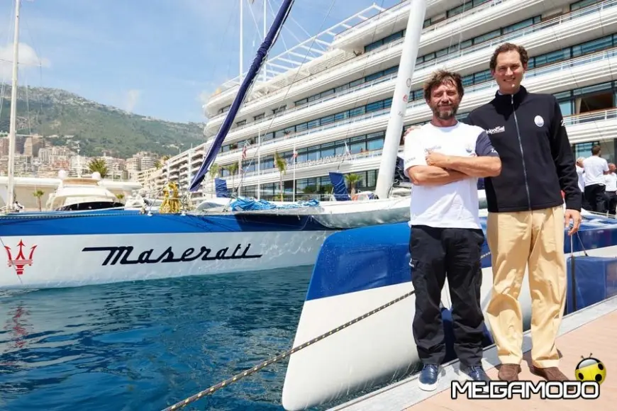 MOD_Maserati Multi70 Press Conference @Yacht Club de Monaco, Giovanni Soldini, John Elkann, the new trimaran_