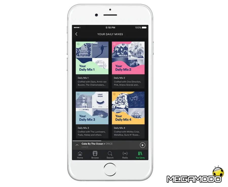 Spotify lancia Daily Mix
