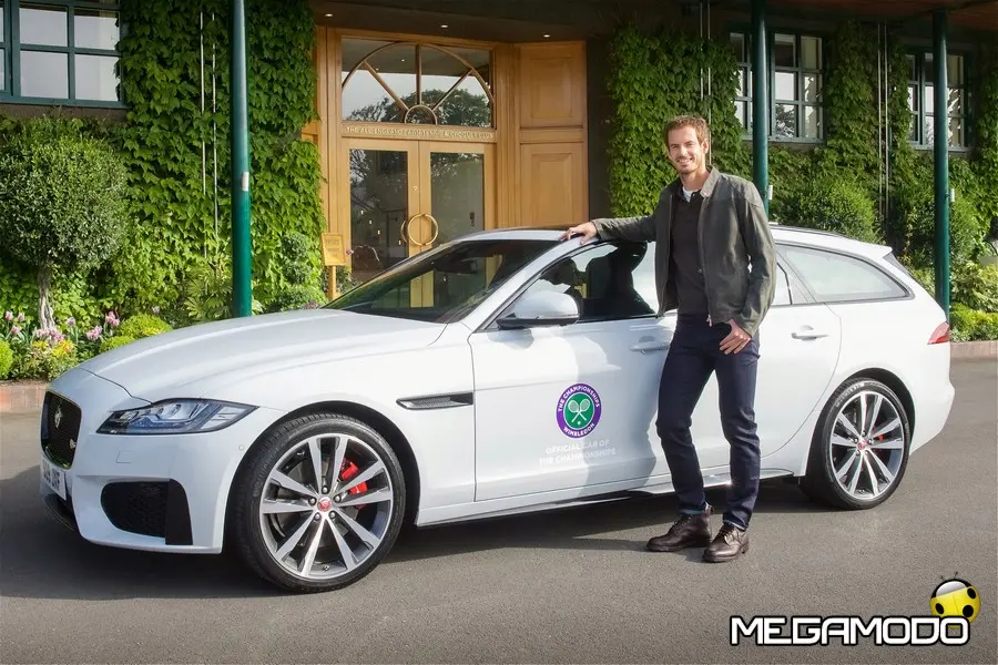 Andy Murray presenta la nuova Jaguar XF Sportbrake
