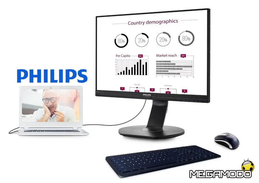 MMD, nuovo monitor Philips con docking USB