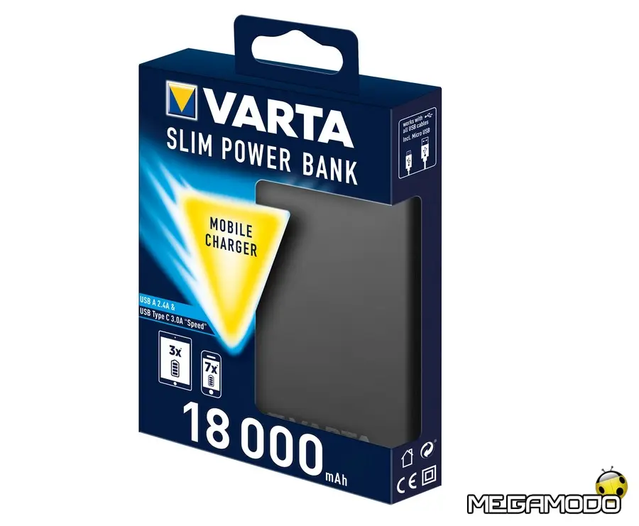 Varta presenta Slim Power Bank 18.000 mAh