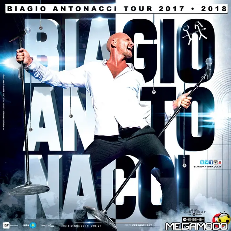Biagio Antonacci, 14 gennaio live a Eboli!