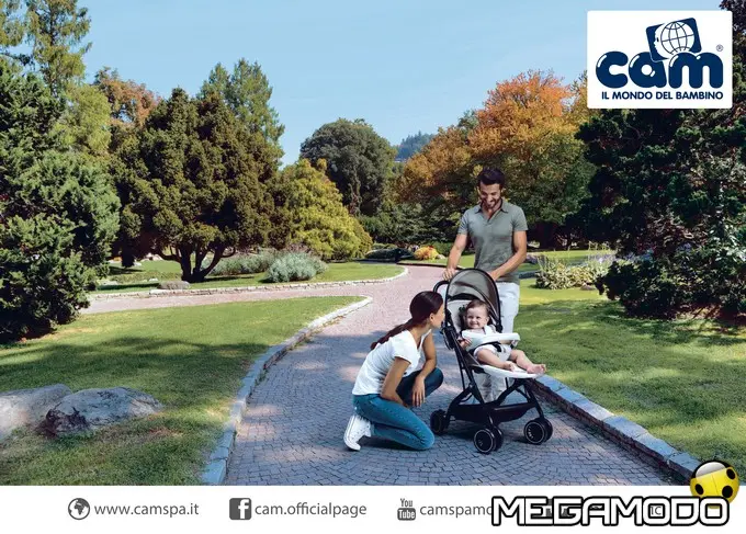 Compass, il passeggino di Cam il mondo del bambino che si trasporta come un trolley