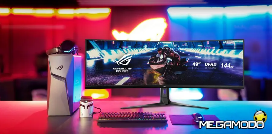 ASUS Republic of Gamers annuncia ROG Strix XG49VQ, il Monitor Gaming HDR Super-Ultra-Wide