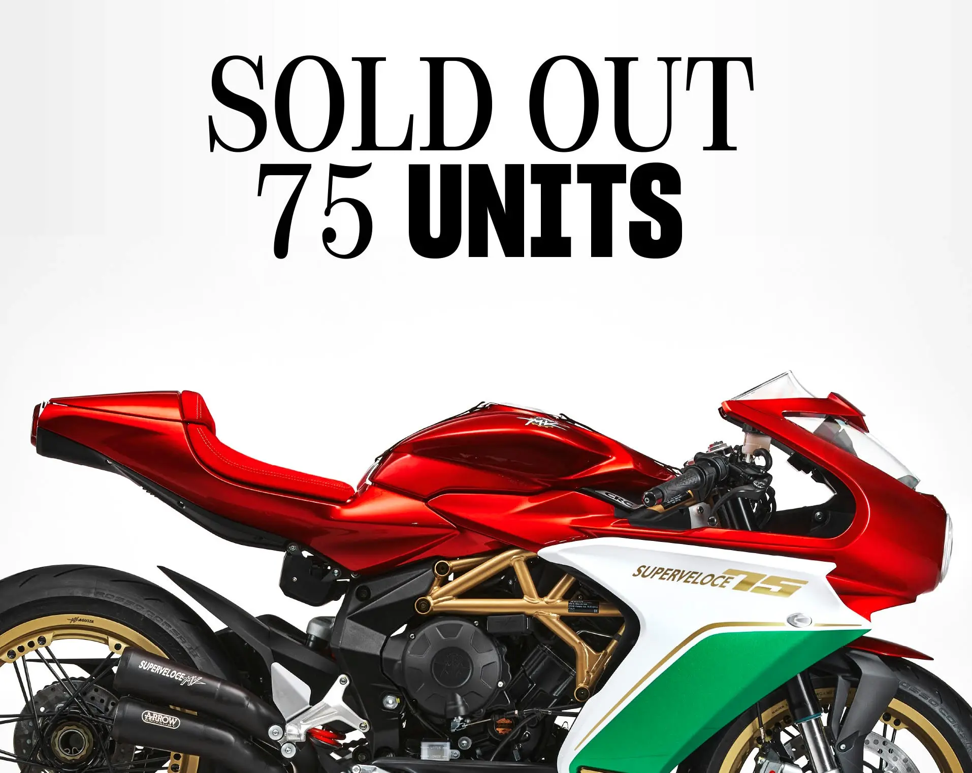 MV Agusta festeggia i 75 anni con la Superveloce special