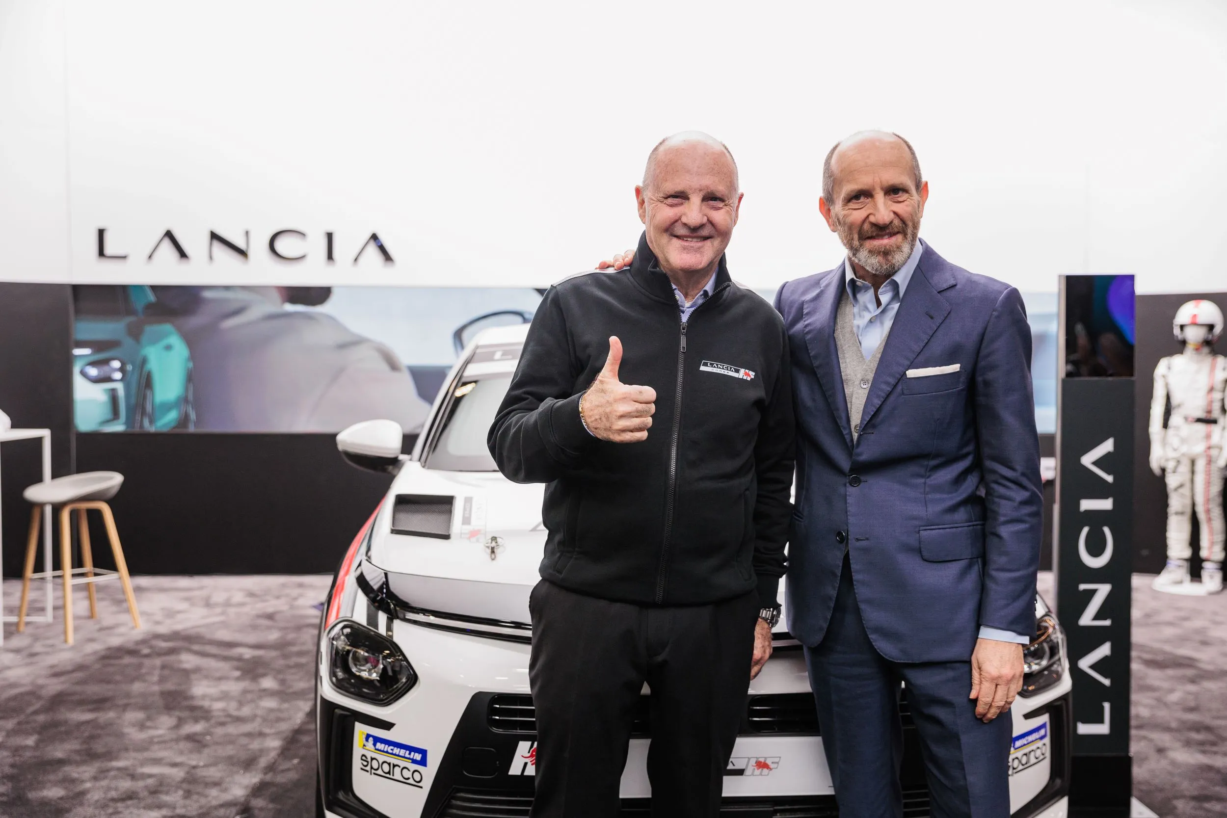 Lancia e Miki Biasion conquistano il Motor Show 2025 di Bruxelles