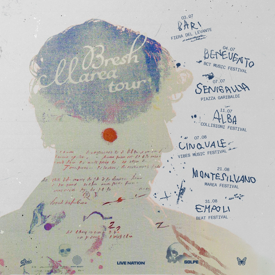 BRESH: questa estate torna a esibirsi dal vivo con il "MAREA TOUR"
