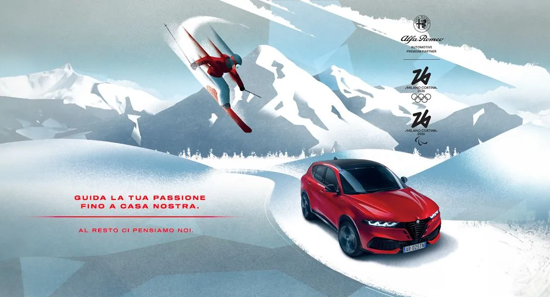 Alfa Romeo accompagna gli appassionati alle Olimpiadi di Milano-Cortina 2026 con un’esperienza esclusiva