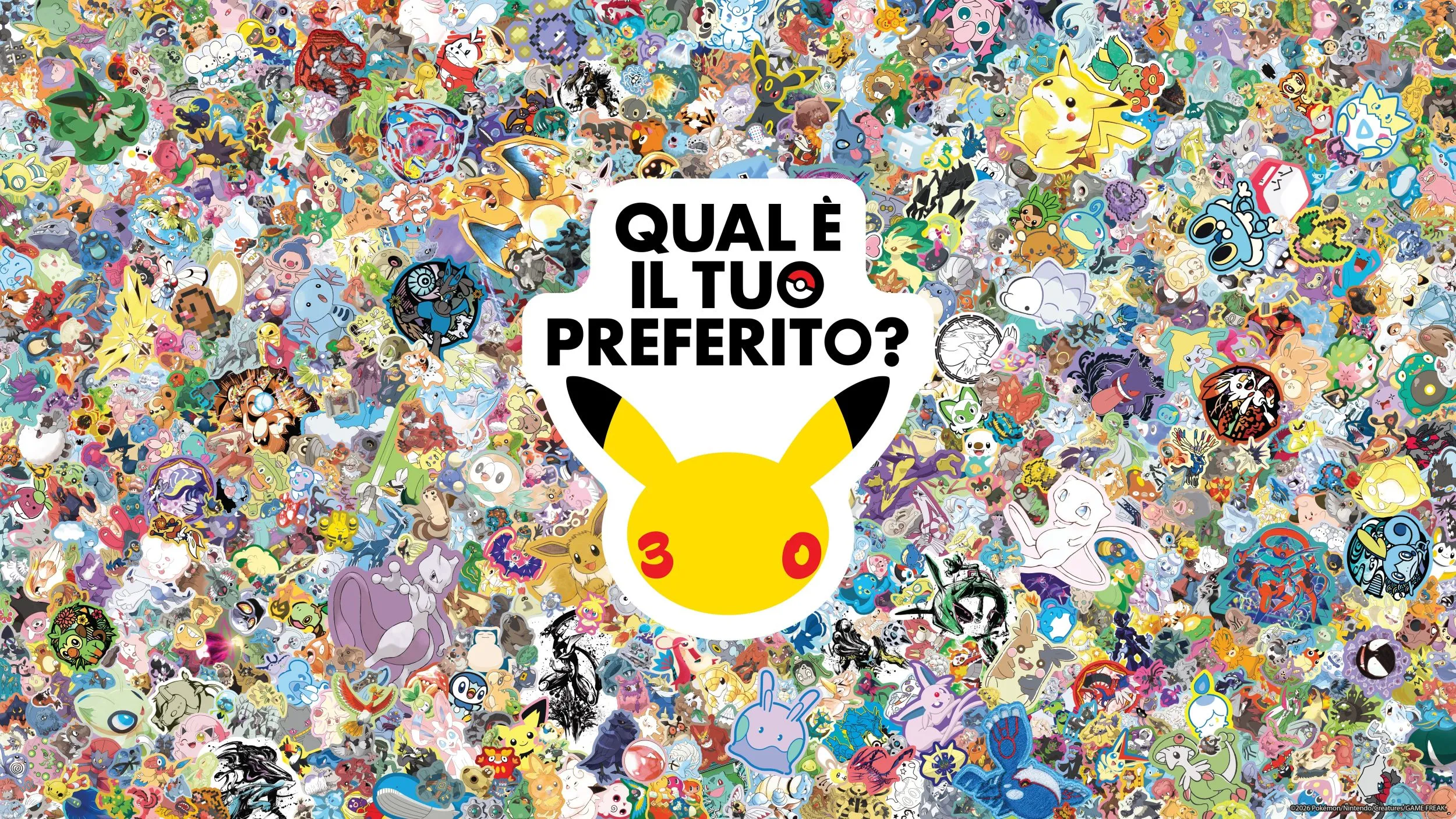 Pokémon celebra i 30 anni con la campagna globale “Qual è il tuo preferito?”