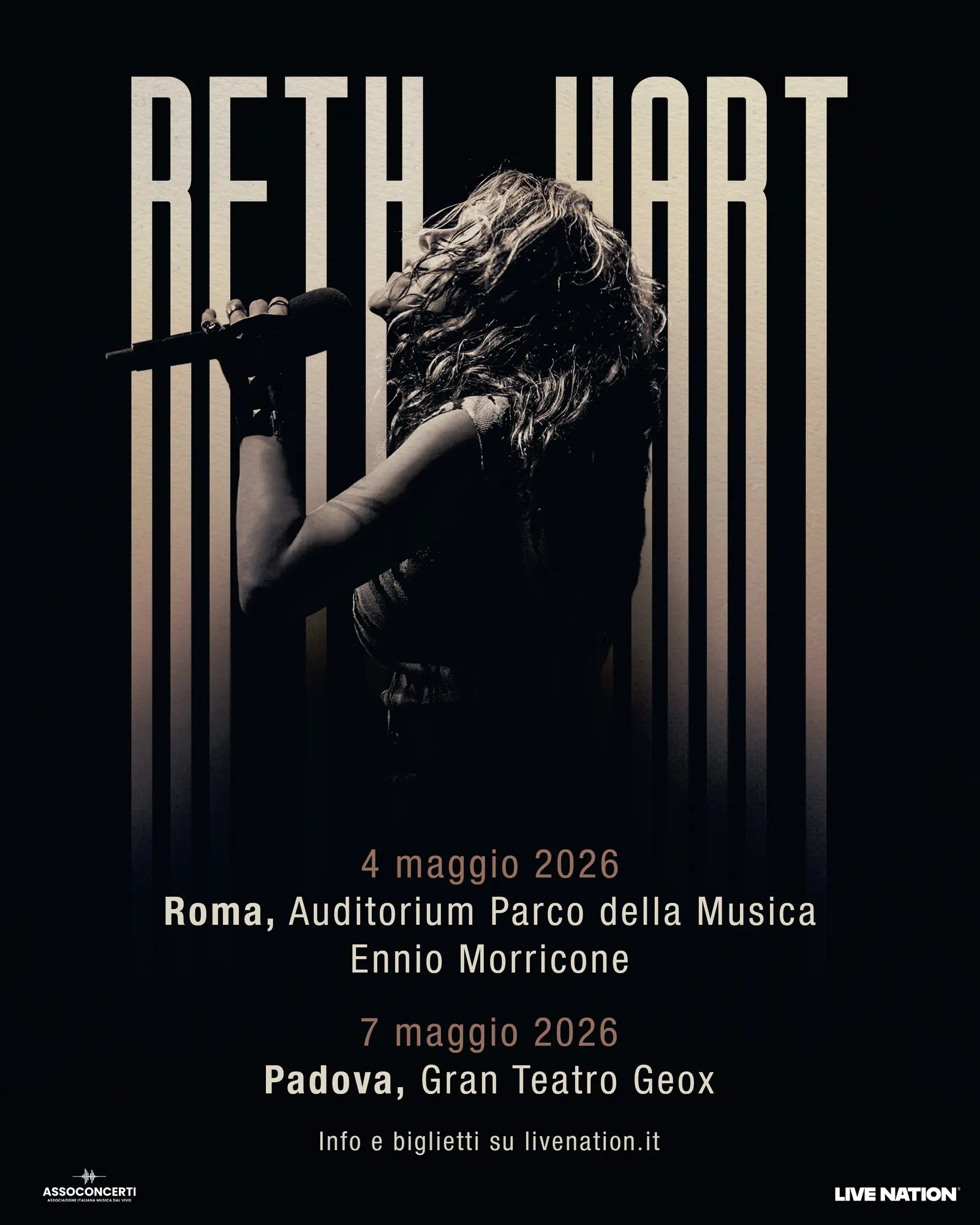 Beth Hart torna live in Italia: due concerti imperdibili a Roma e Padova nel 2026