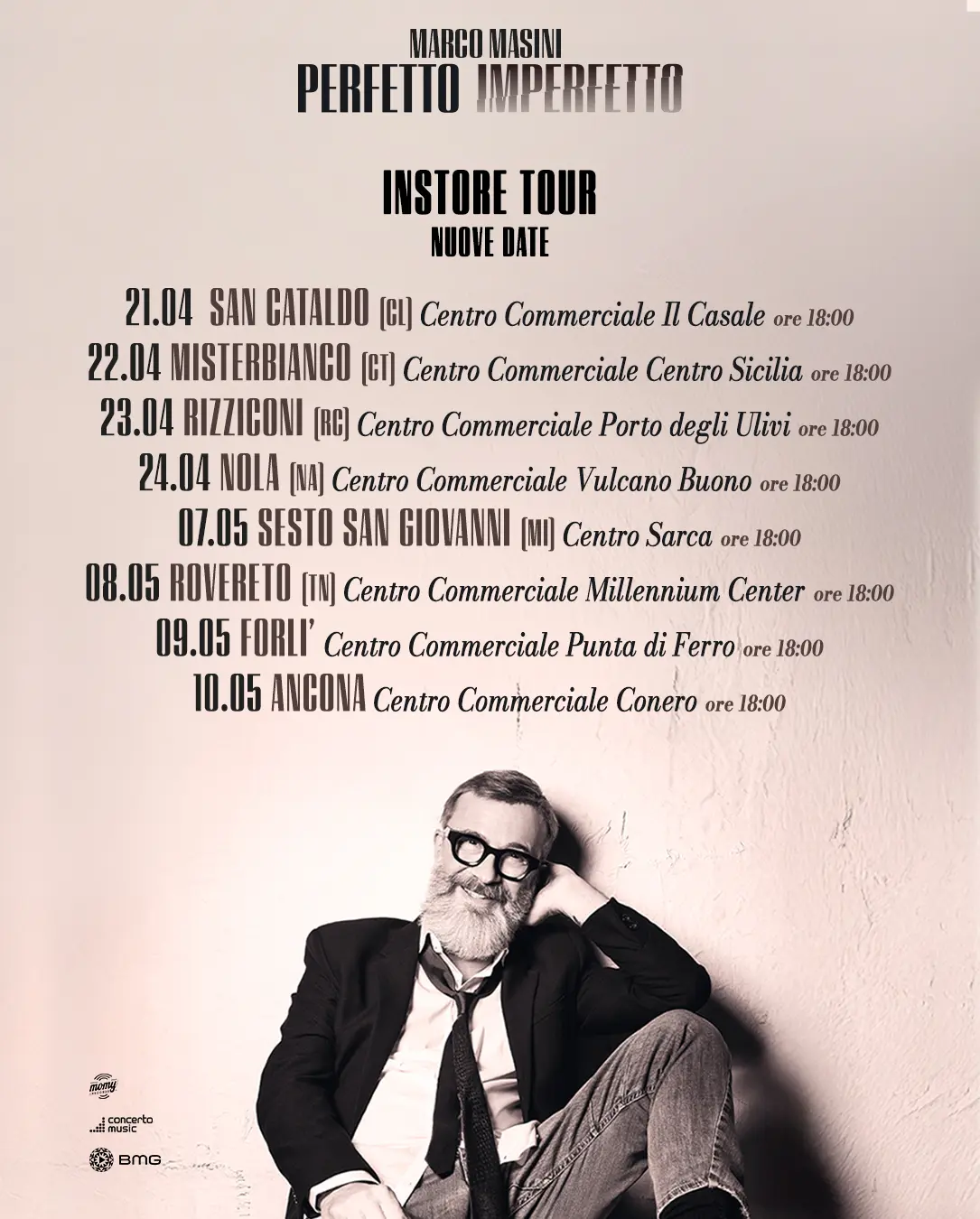 Marco Masini pubblica in vinile il nuovo album Perfetto Imperfetto e annuncia tour