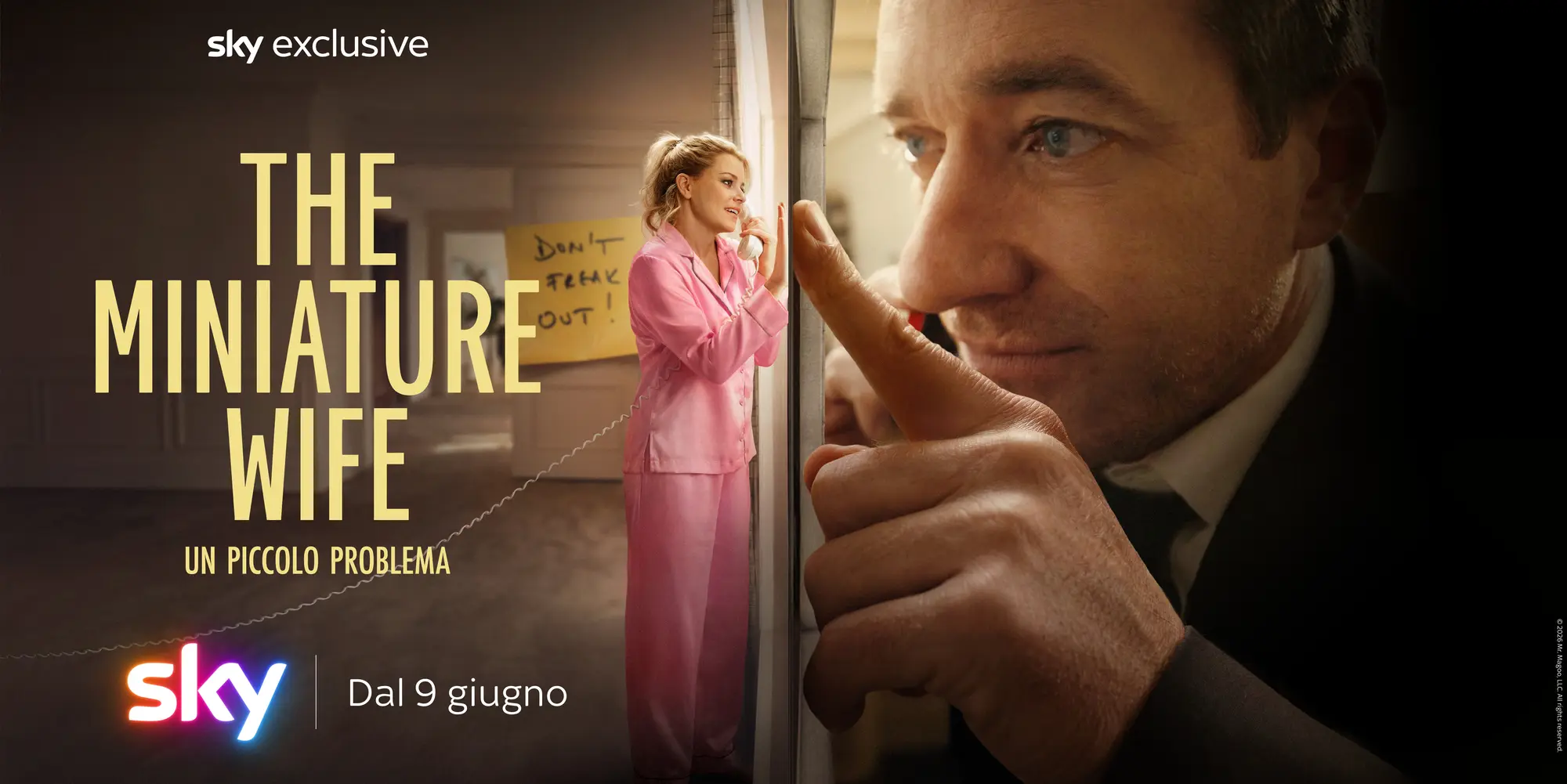 Elizabeth Banks e Matthew Macfadyen in The Miniature Wife, dramedy Sky dal 9 giugno