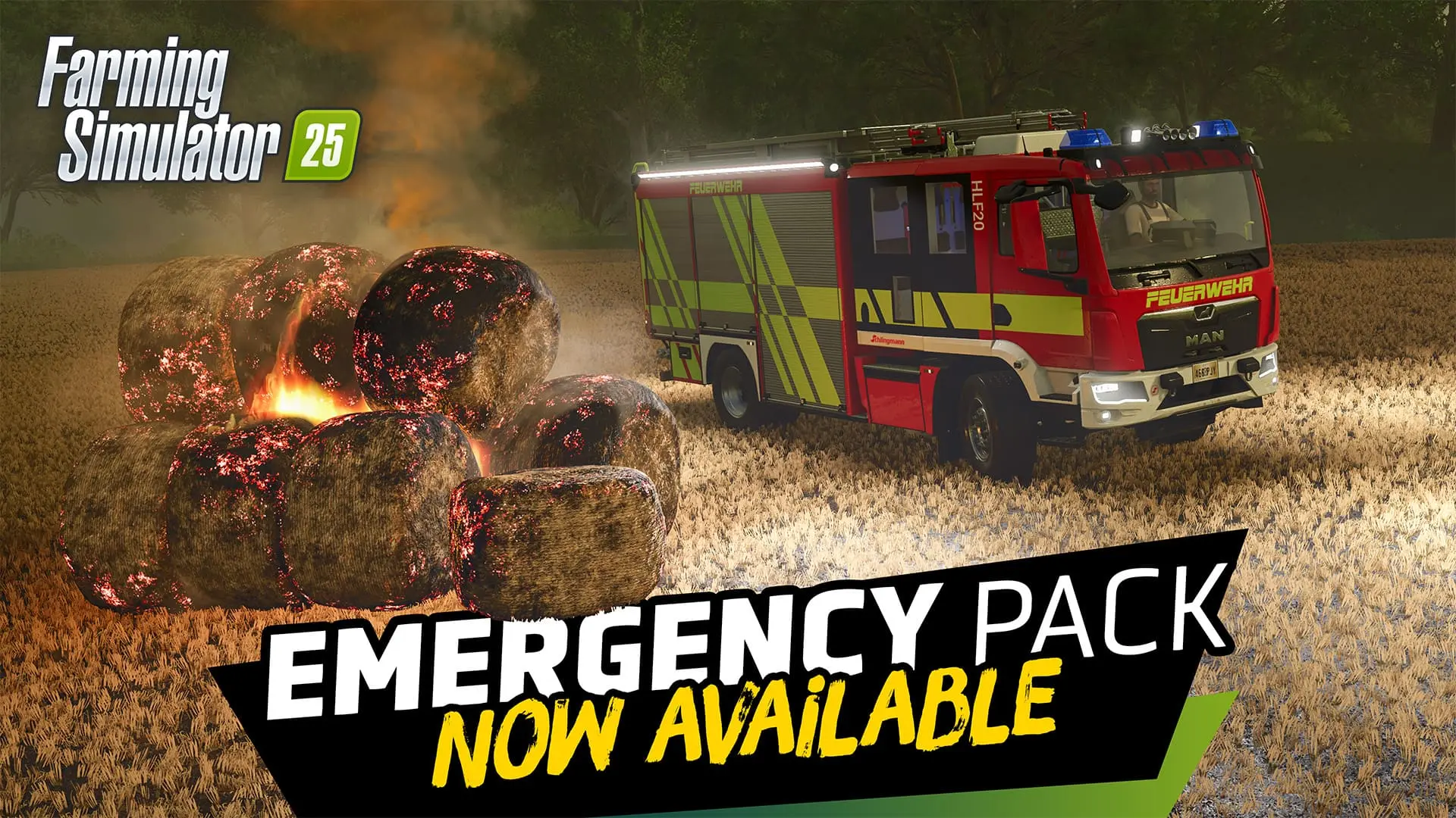 Farming Simulator 25: arriva gratis l'Emergency Pack con missioni di soccorso