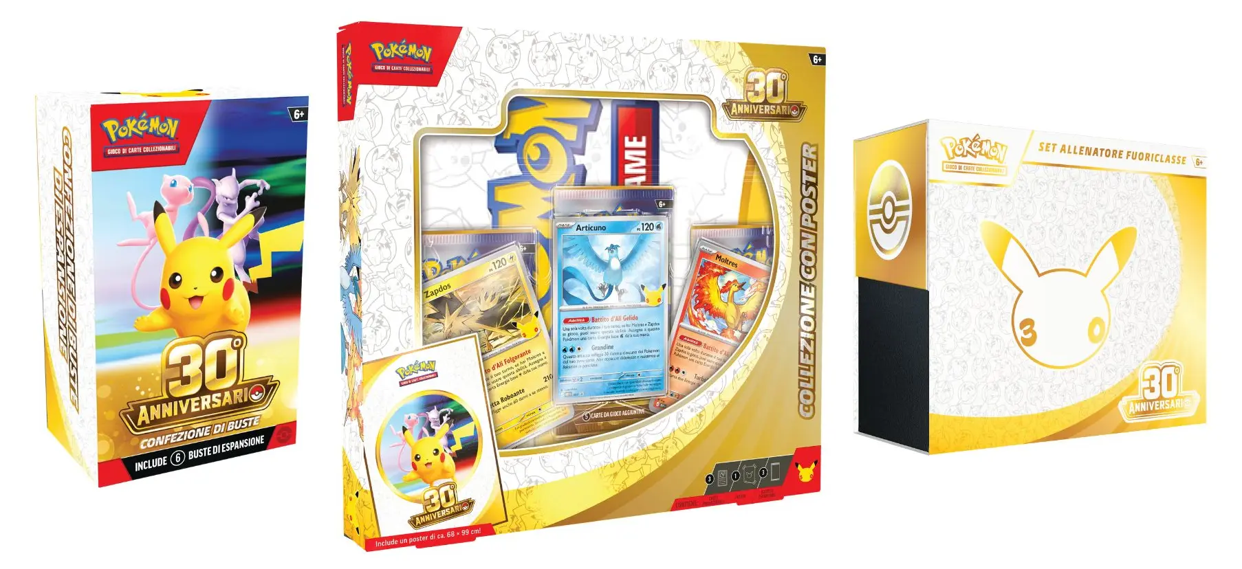 Pokémon GCC: svelata la gamma prodotti dell'espansione 30° Anniversario