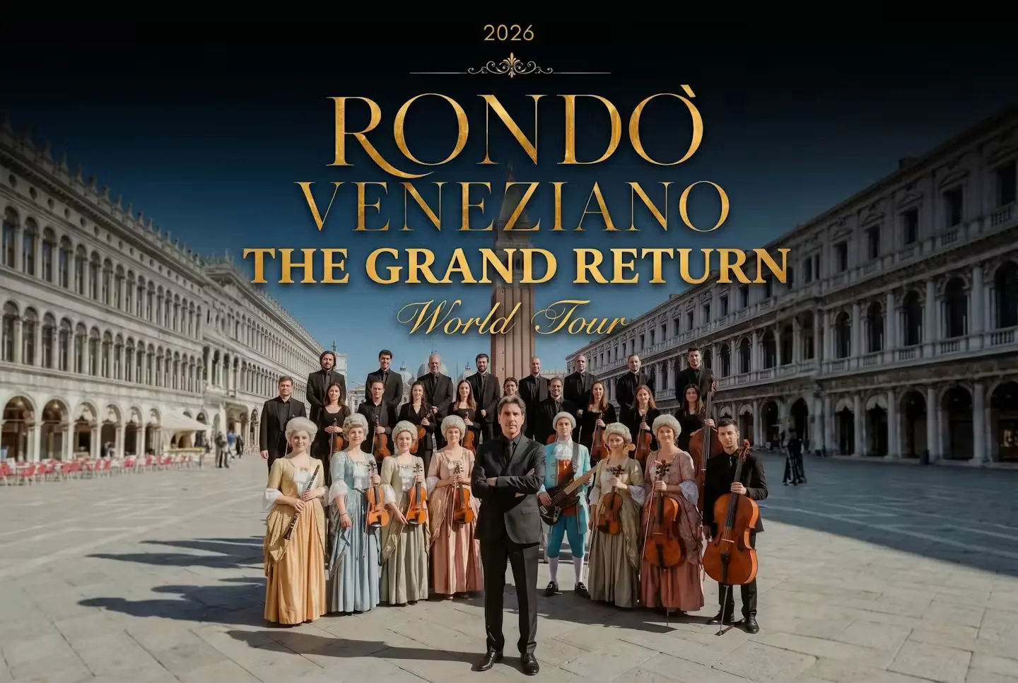 Rondò Veneziano annuncia un tour mondiale: debutto a Bergamo nel 2026