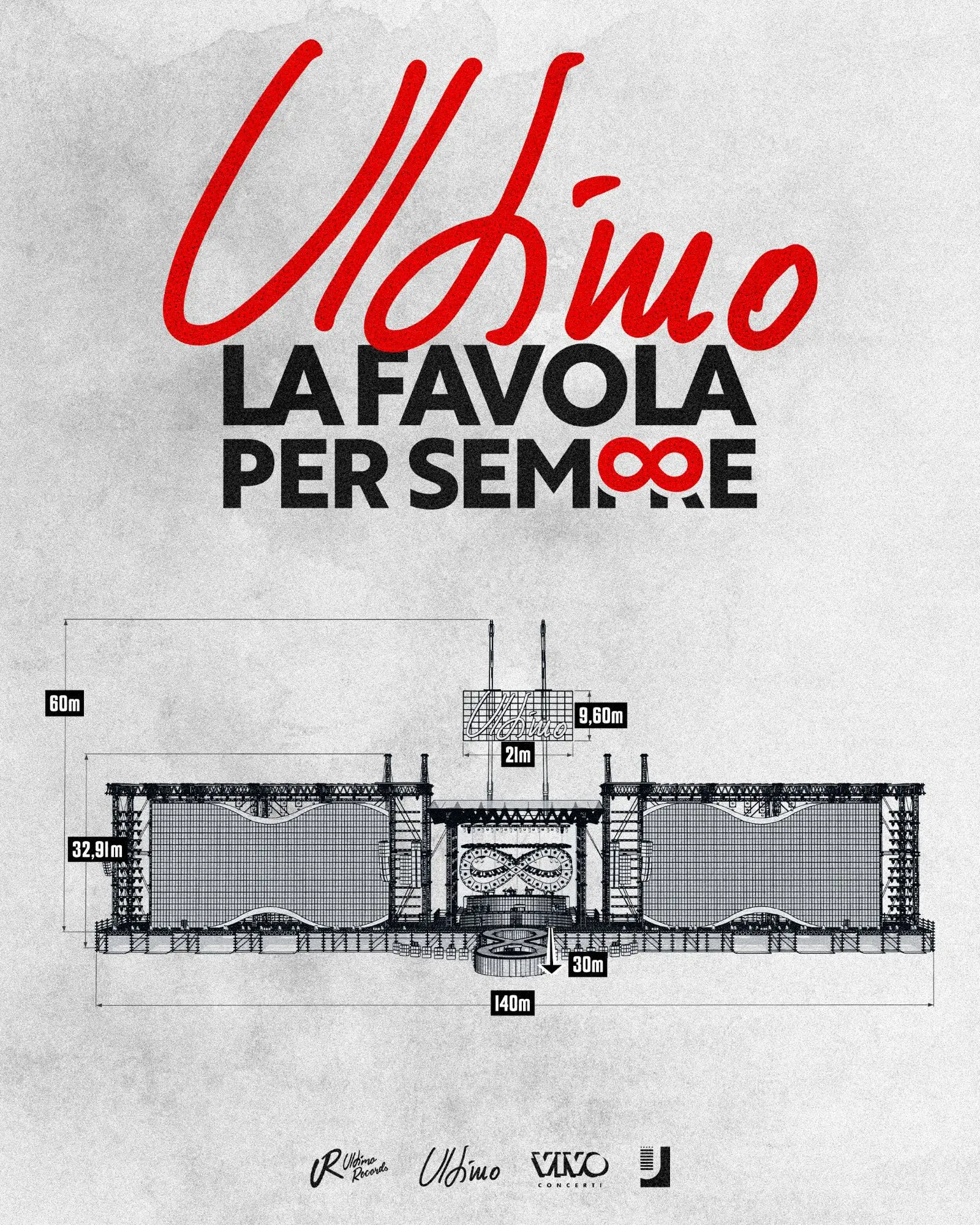 Ultimo svela il palco dei record: il concerto evento a Roma sarà una favola
