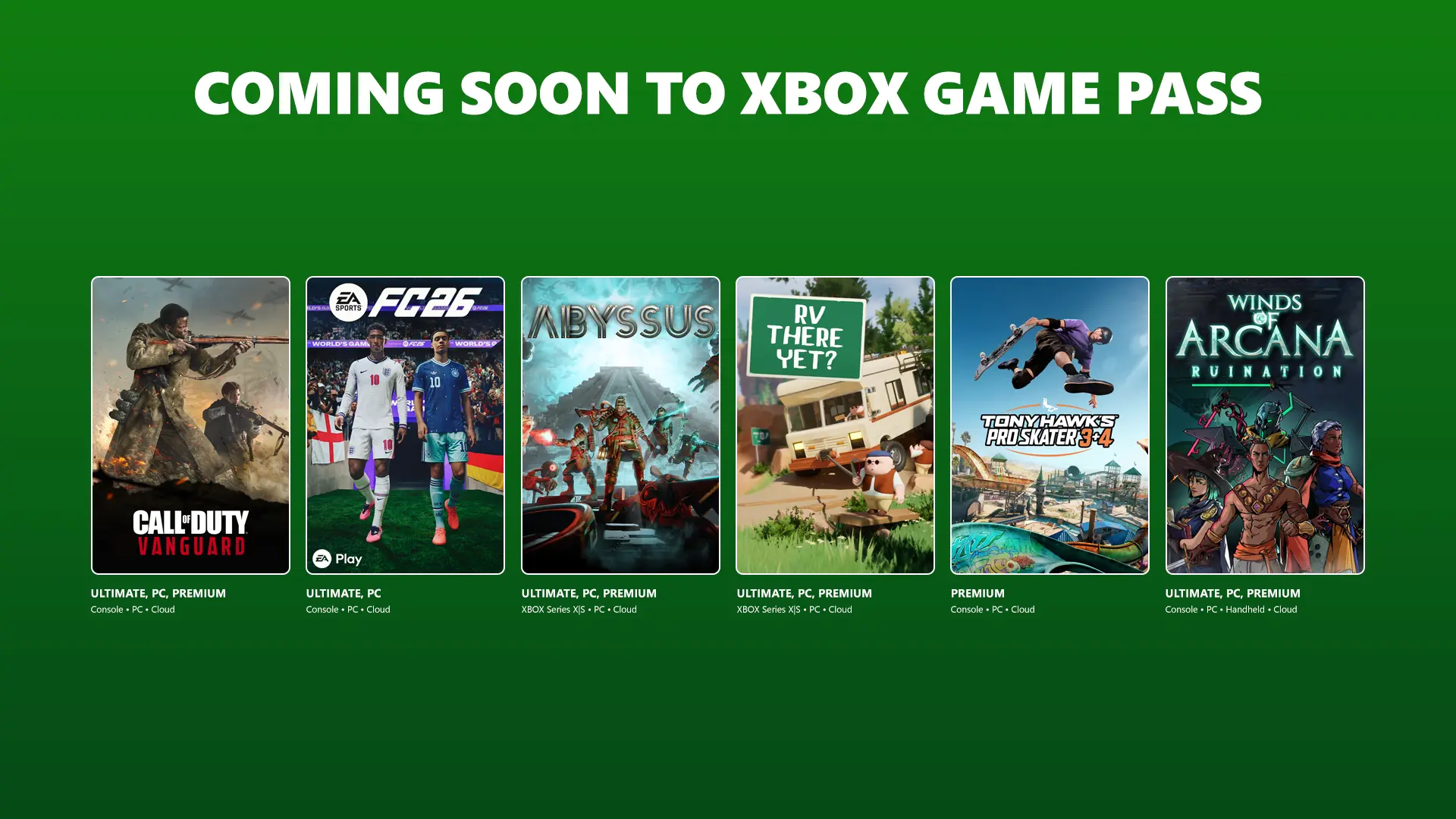 XBOX Game Pass: tutti i nuovi giochi in arrivo tra giugno e luglio 2026