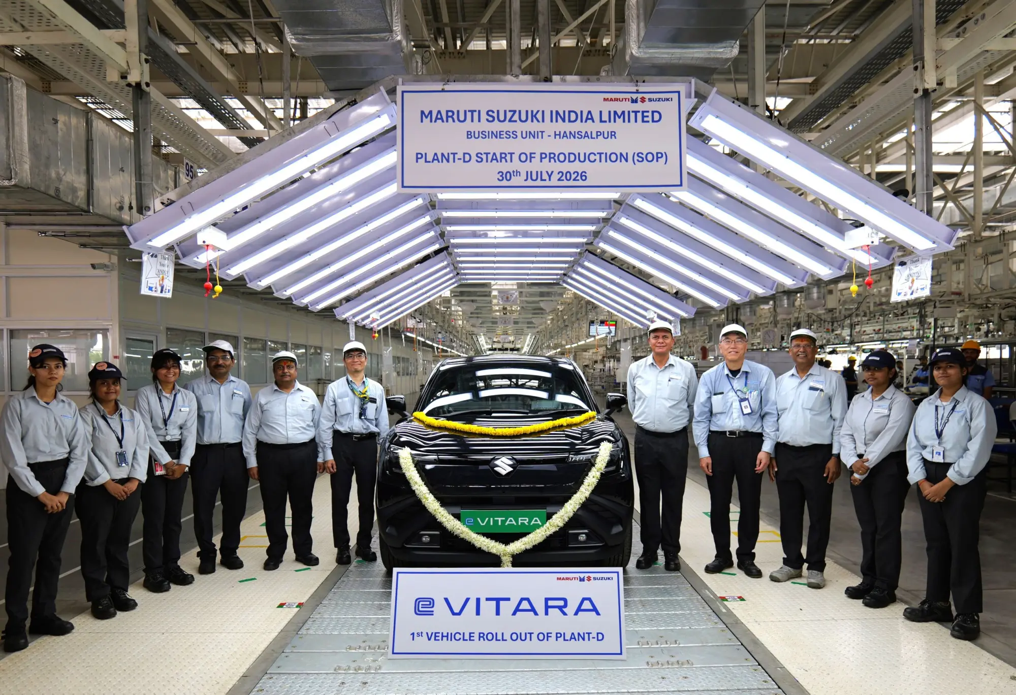 Maruti Suzuki Hansalpur raggiunge 1 milione di vetture prodotte all'anno con Plant D