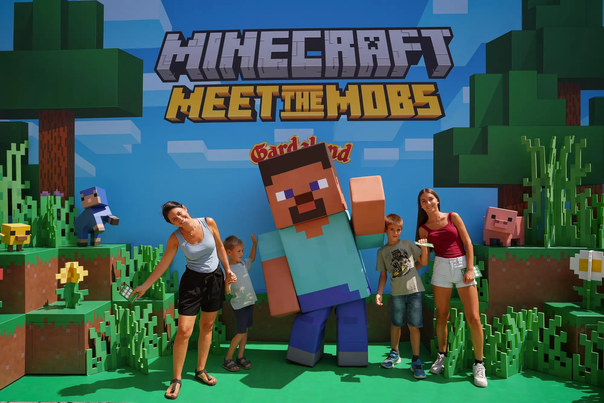Gardaland Minecraft Meet The Mobs: l’evento esclusivo italiano fino al 28 agosto 2026
