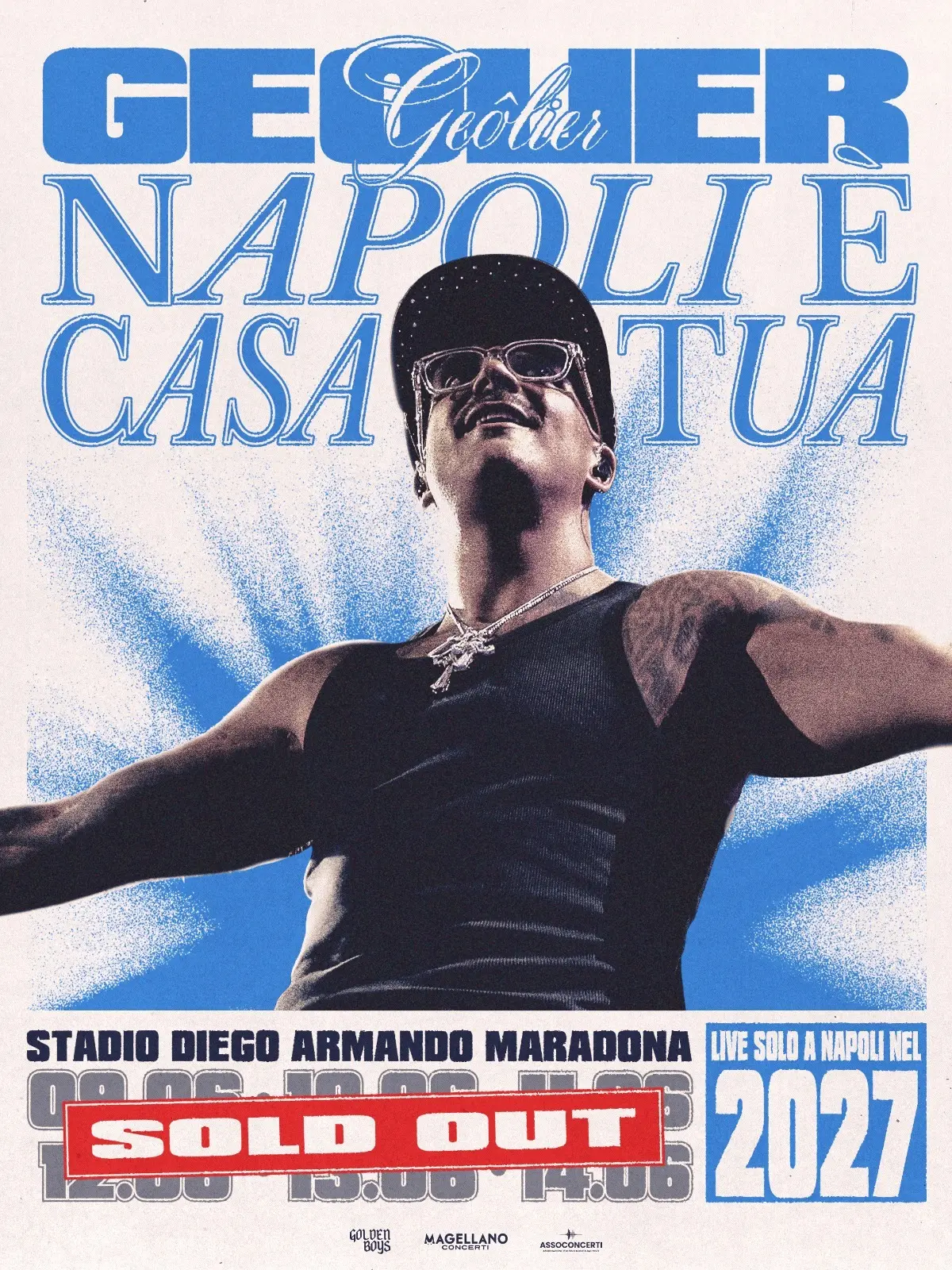 Geolier fa la storia: sei concerti sold out a Napoli, 300.000 fan attesi