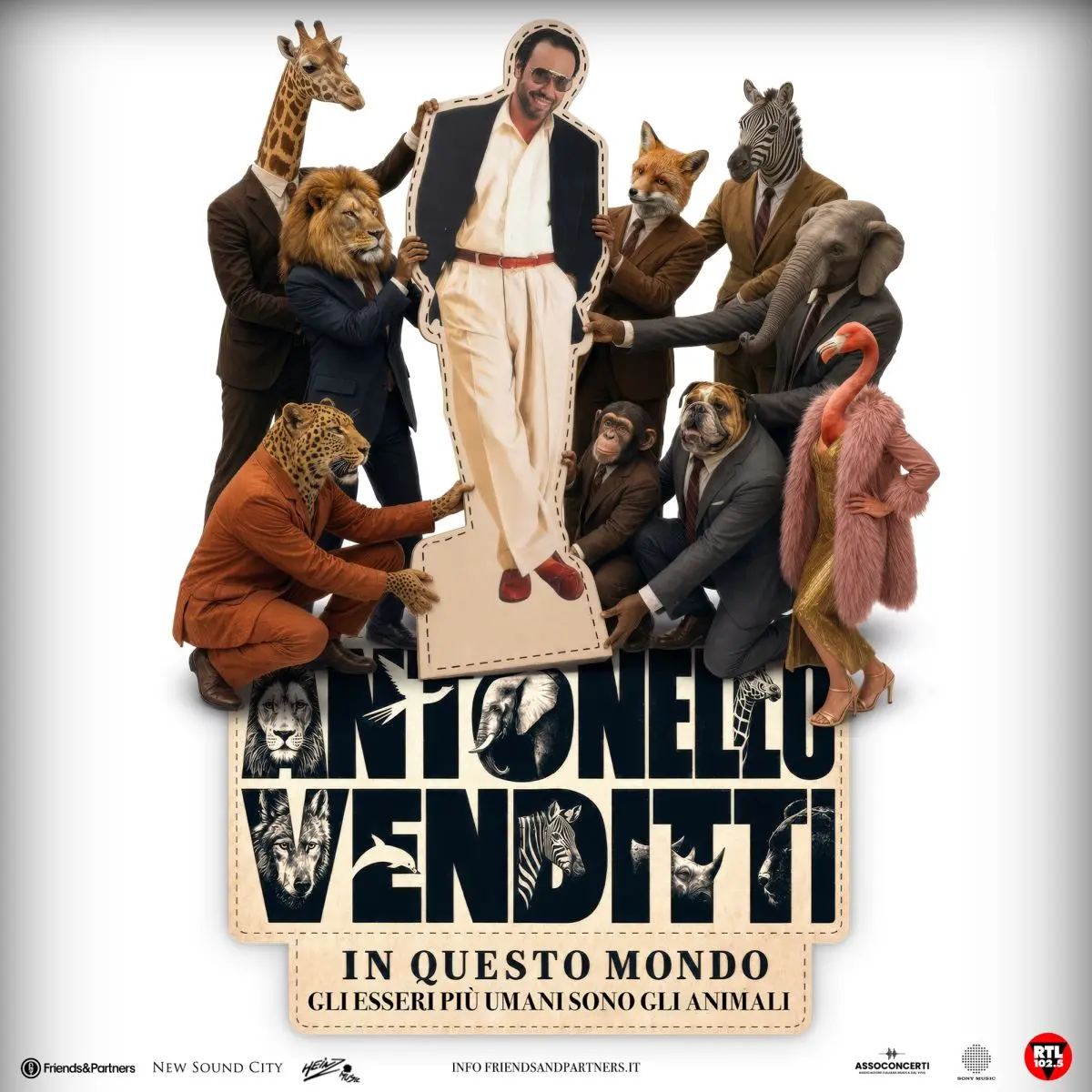Antonello Venditti annuncia il tour 2027: debutto a Roma l'8 marzo