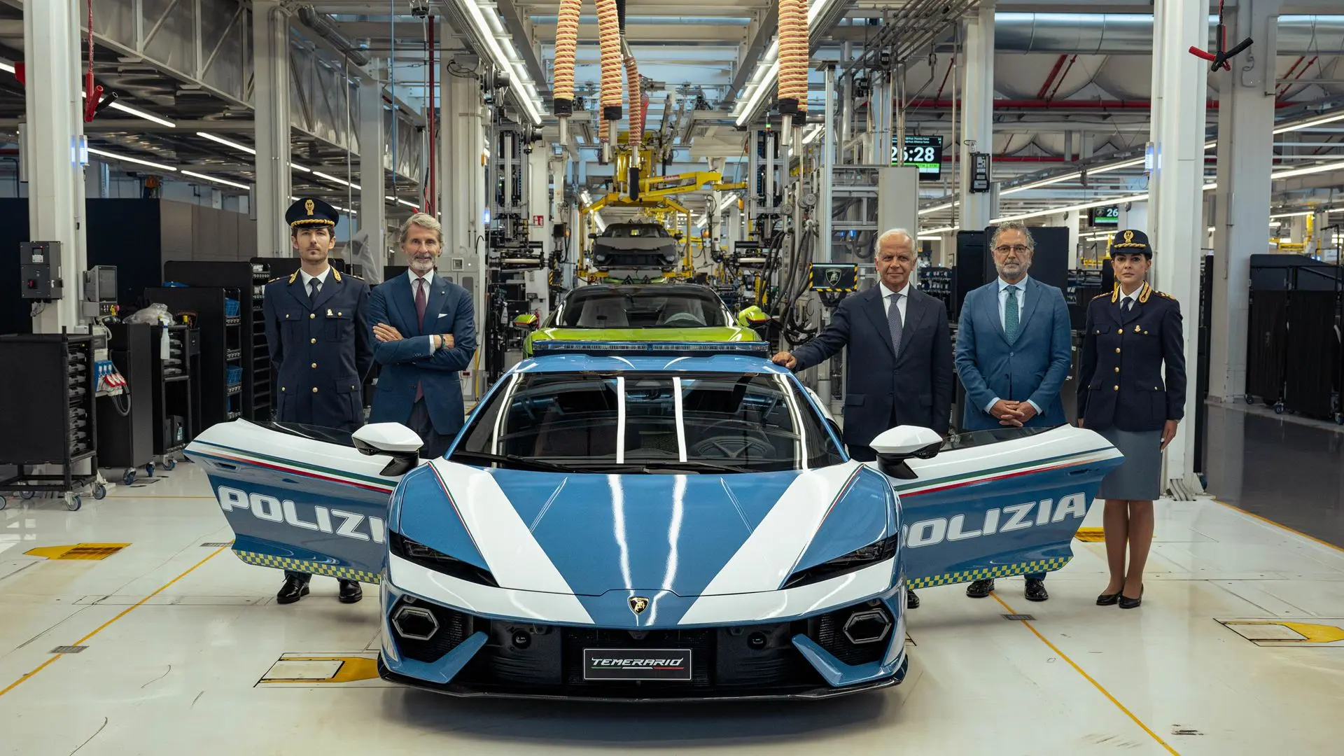 Lamborghini Temerario: la nuova supercar ibrida al servizio della Polizia di Stato