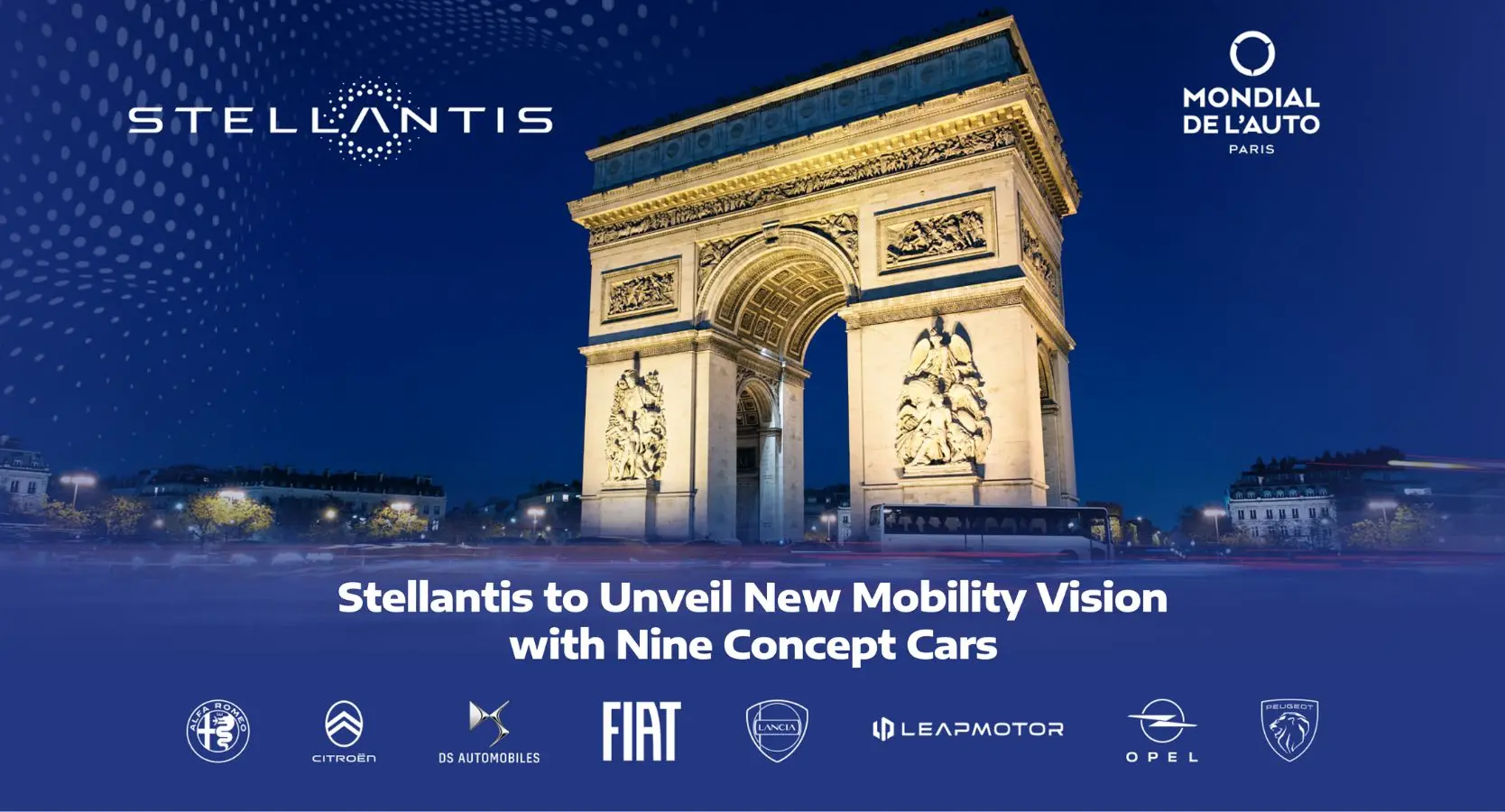 Stellantis presenta nove concept car e 60 modelli al Salone dell'Auto di Parigi