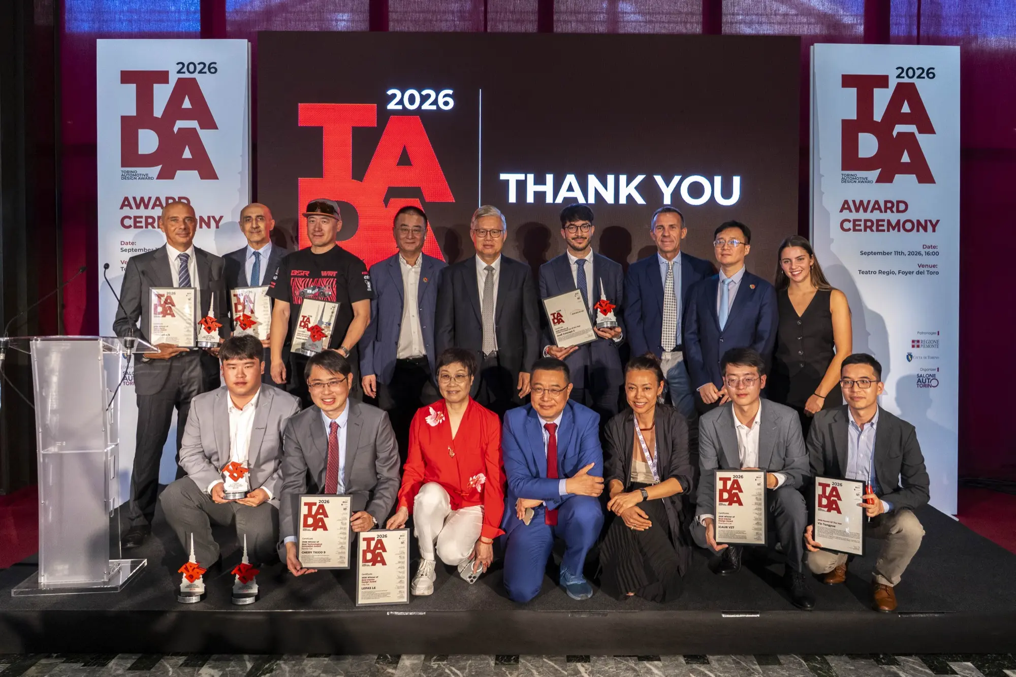 Chery trionfa al Torino Automotive Design Award 2026 con tre premi