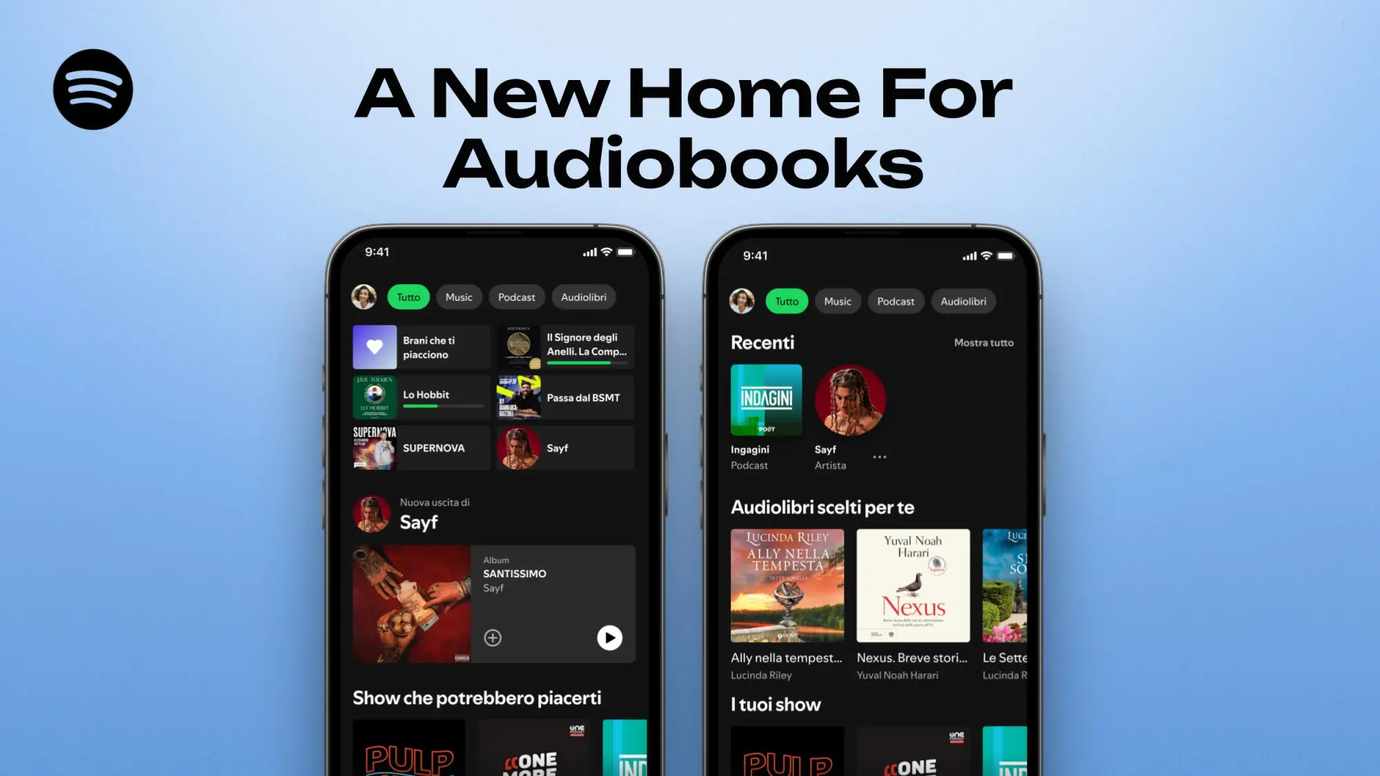 Spotify porta gli audiolibri in oltre 180 Paesi: debutto ufficiale in Italia