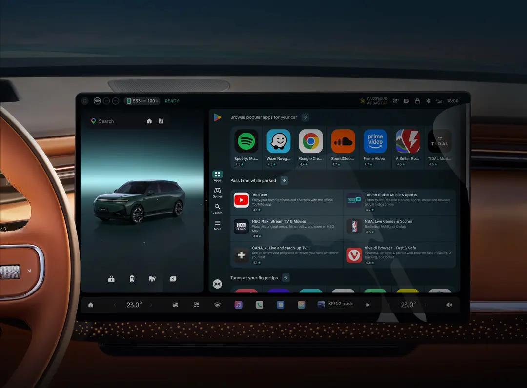 XPENG integra Google Play a bordo delle sue auto elettriche dal 2027